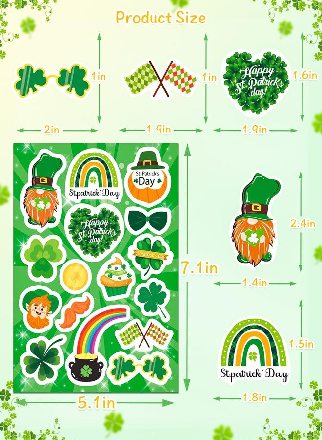 Ozepao 24 Sheets St Patricks Day Stickers for Kids Irish Day Stickers Accessories for Party Favor Crafts Supplies Decoration - Image 3
